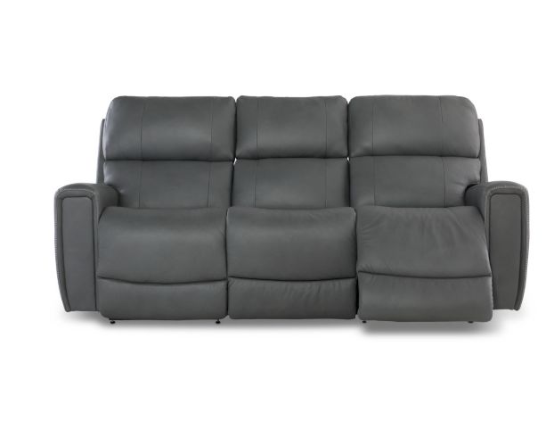 La-Z-Boy Apollo Blue Grey Leather Reclining Sofa  large image number 2