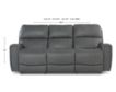 La-Z-Boy Apollo Gray Leather Reclining Sofa  small image number 6