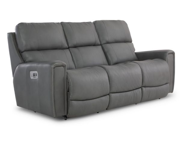 La-Z-Boy Apollo Gray Leather Power Reclining Sofa large image number 2