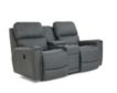 La-Z-Boy Apollo Gray Leather Reclining Loveseat w/ Console small image number 2