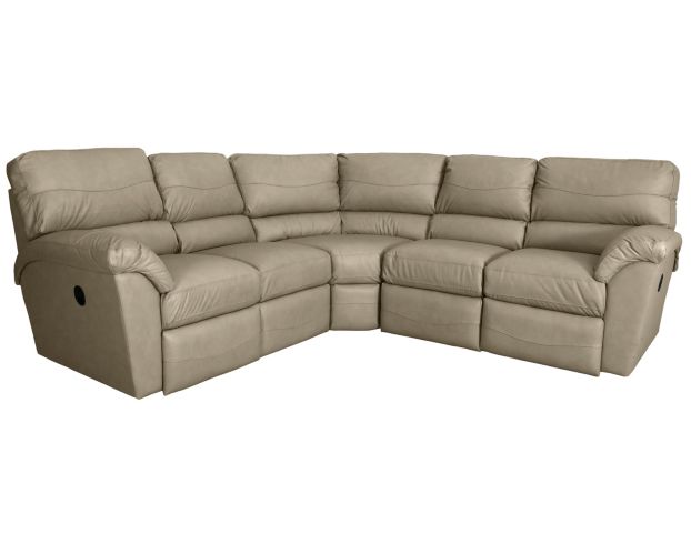 La-Z-Boy Reese Leather 3-Piece Reclining Sectional large image number 2