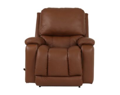 La-Z-Boy Greyson Caramel Leather Rocker Recliner