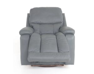 La-Z-Boy Greyson Blue Gray Leather Swivel Rocker Recliner