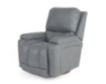 La-Z-Boy Greyson Blue Gray Leather Swivel Rocker Recliner small image number 4