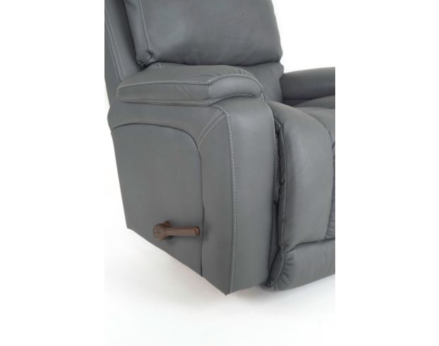 La-Z-Boy Greyson Blue Gray Leather Swivel Rocker Recliner large image number 10