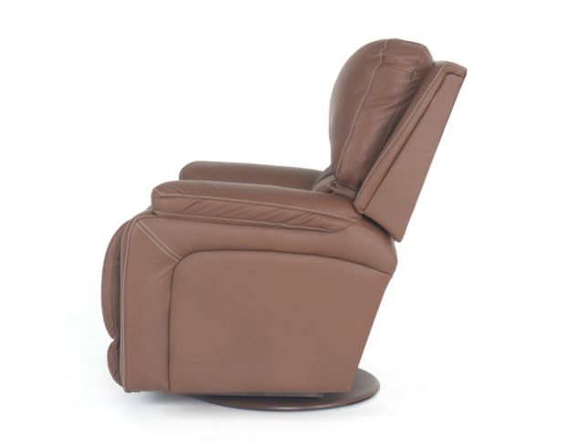 La-Z-Boy Greyson Caramel Leather Swivel Rocker Recliner large image number 3