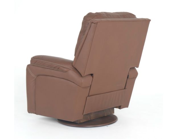 La-Z-Boy Greyson Caramel Leather Swivel Rocker Recliner large image number 4