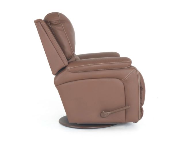 La-Z-Boy Greyson Caramel Leather Swivel Rocker Recliner large image number 6