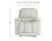 La-Z-Boy Greyson Ice Leather Power Rocker Recliner small image number 13