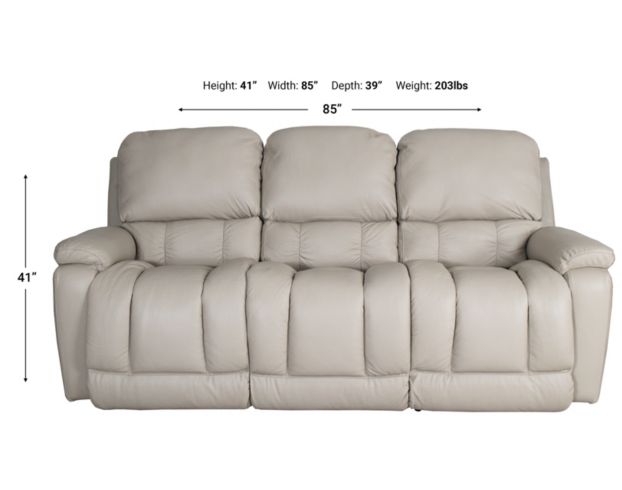 La-Z-Boy Greyson Ice Reclining Sofa large image number 7