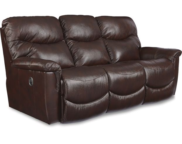 La-Z-Boy James Yellowstone Walnut Leather Reclining Sofa large image number 2