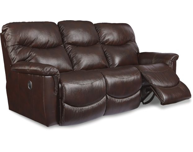 La-Z-Boy James Yellowstone Walnut Leather Reclining Sofa large image number 3