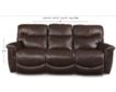 La-Z-Boy James Yellowstone Walnut Leather Reclining Sofa small image number 5