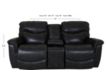 La-Z-Boy James Gray Leather Reclining Loveseat with Console small image number 4