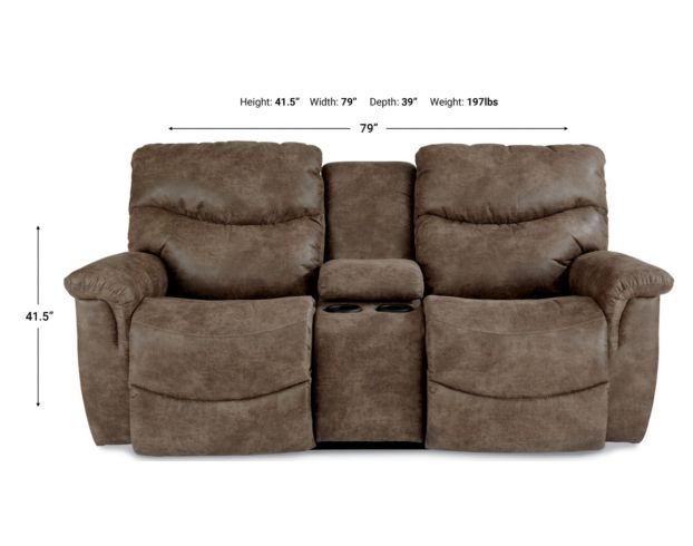 La-Z-Boy James Silt Reclining Loveseat with Console large image number 3