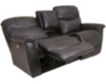 La-Z-Boy James Gray Leather Power Loveseat with Console small image number 3