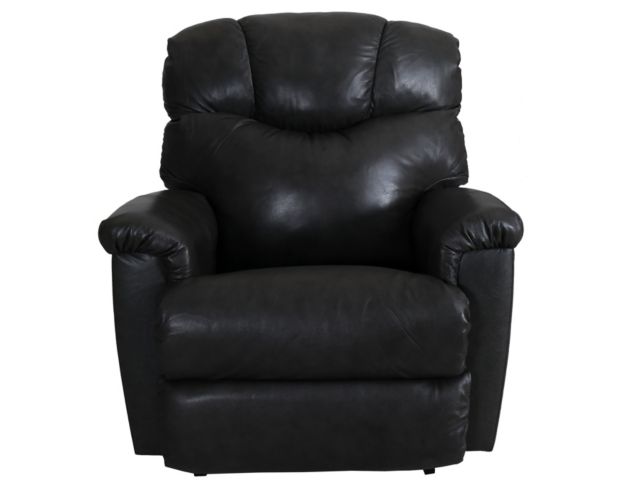 La-Z-Boy Lancer Grey Leather Power Rocker Recliner large image number 1