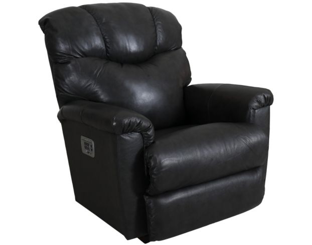 La-Z-Boy Lancer Grey Leather Power Rocker Recliner large image number 2