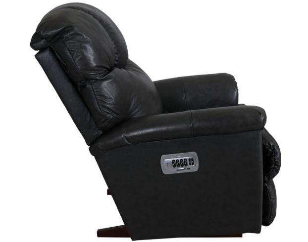 La-Z-Boy Lancer Grey Leather Power Rocker Recliner large image number 4