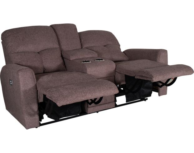 La-Z-Boy Hawthorn Mocha Power Reclining Loveseat with Console large image number 3