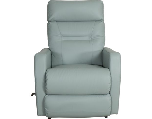 La-Z-Boy Lennon Powder Blue 100% Leather Rocker Recliner large image number 1