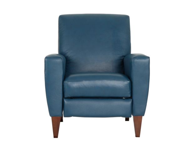 La-Z-Boy Scarlett Arctic Blue Leather High-Leg Recliner large image number 1