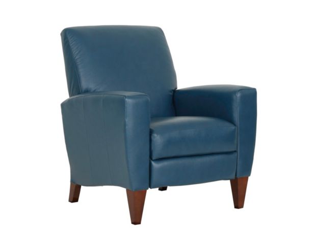 La-Z-Boy Scarlett Arctic Blue Leather High-Leg Recliner large image number 7