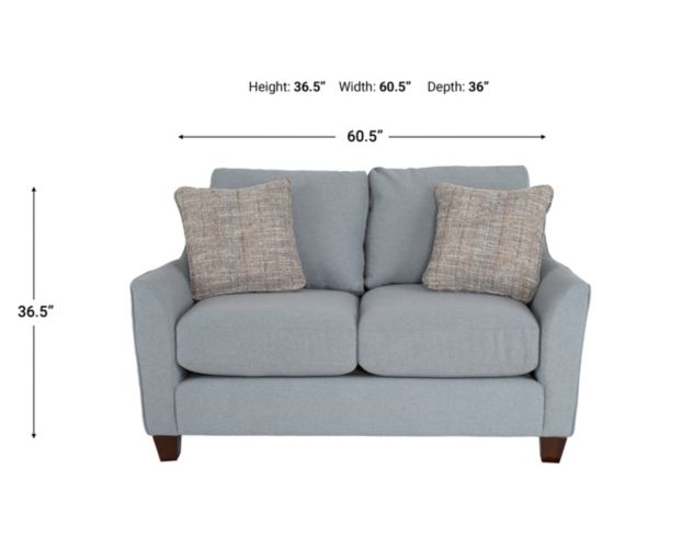 La-Z-Boy Noah Bluestone Loveseat large image number 11