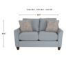 La-Z-Boy Noah Bluestone Loveseat small image number 11