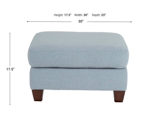 La-Z-Boy Noah Bluestone Ottoman large image number 4