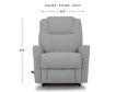 La-Z-Boy Sparrow Bluestone Rocker Recliner small image number 8