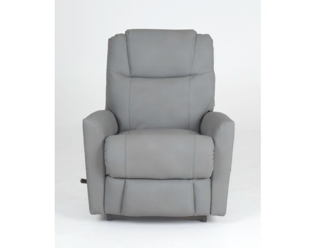 La-Z-Boy Sparrow Dove Gray Leather Rocker Recliner large image number 1