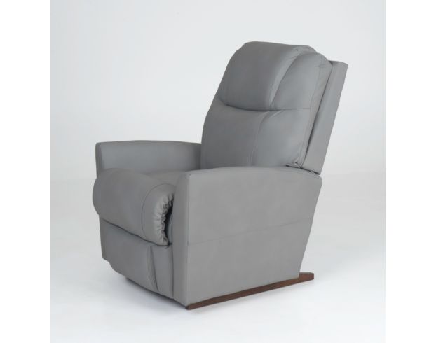 La-Z-Boy Sparrow Dove Gray Leather Rocker Recliner large image number 4