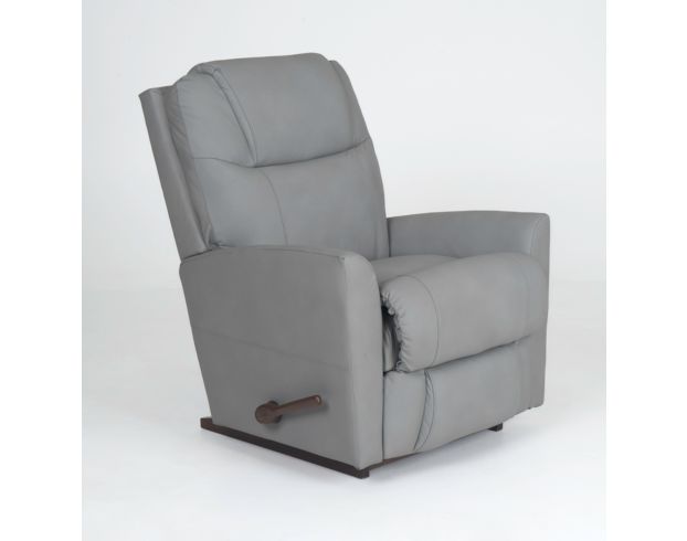 La-Z-Boy Sparrow Dove Gray Leather Rocker Recliner large image number 10