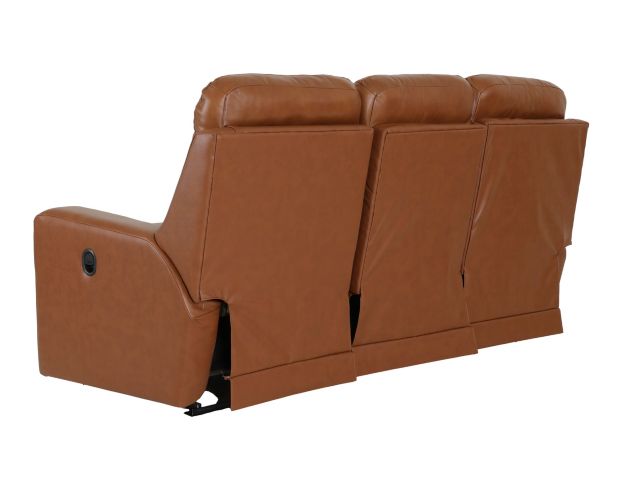 La-Z-Boy Emmons Oak Leather Reclining Sofa large image number 6