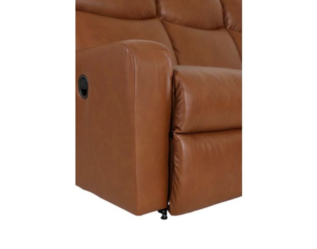 La-Z-Boy Emmons Oak Leather Reclining Sofa large image number 8