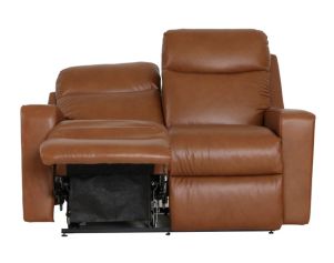 La-Z-Boy Emmons Oak Leather Power Reclining Loveseat