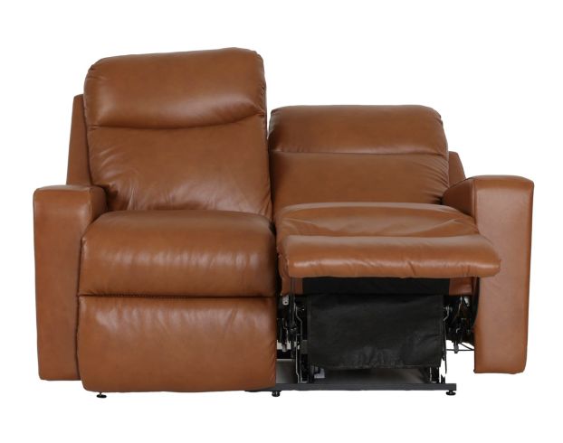 La-Z-Boy Emmons Oak Leather Power Reclining Loveseat large image number 3