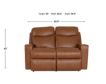 La-Z-Boy Emmons Oak Leather Power Reclining Loveseat small image number 12