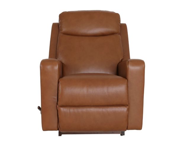 La-Z-Boy Emmons Oak Leather Rocker Recliner large image number 1