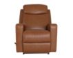 La-Z-Boy Emmons Oak Leather Rocker Recliner small image number 1