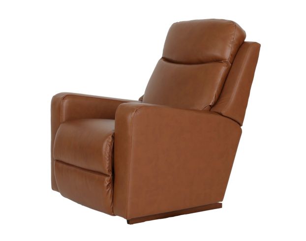 La-Z-Boy Emmons Oak Leather Rocker Recliner large image number 4