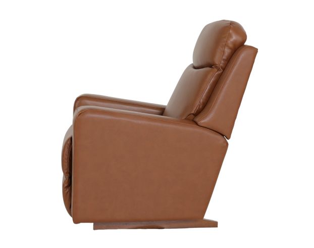 La-Z-Boy Emmons Oak Leather Rocker Recliner large image number 5