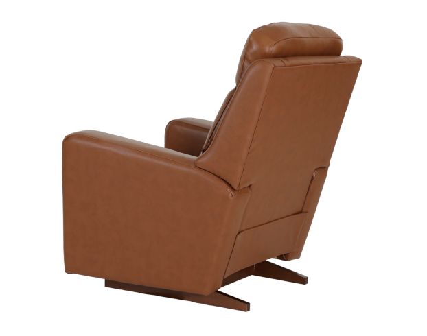 La-Z-Boy Emmons Oak Leather Rocker Recliner large image number 6