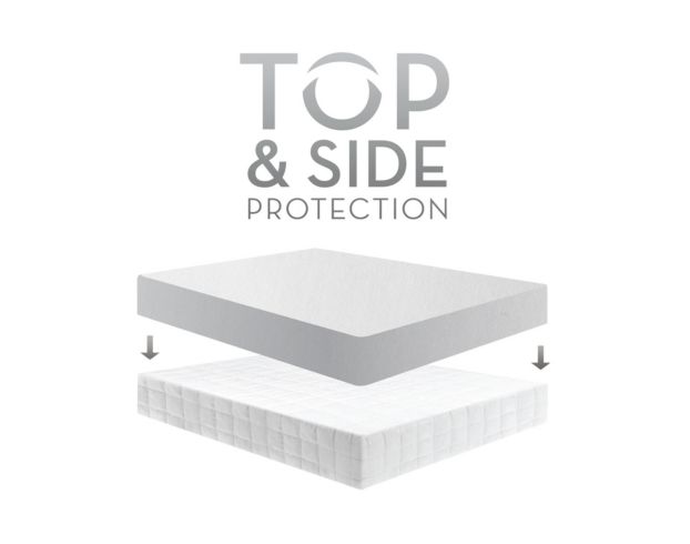 Malouf Fine Linens Five Sided® Omniphase® Twin Mattress Protector large image number 2