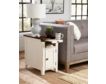 Martin Furniture Dakota White Chairside Table small image number 1