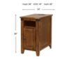 Martin Furniture Dakota Chestnut Chairside Table small image number 9