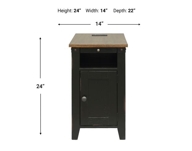 Martin Furniture Dakota Black Chairside Table large image number 9