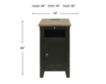 Martin Furniture Dakota Black Chairside Table small image number 9