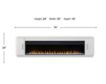 Martin Furniture Uptown White 76-Inch Fireplace Console small image number 4